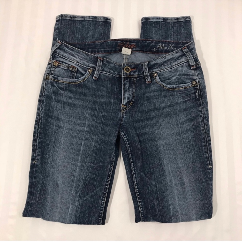 Silver Jeans Aiko Slim Fit Size 29 Blue Faded Wash